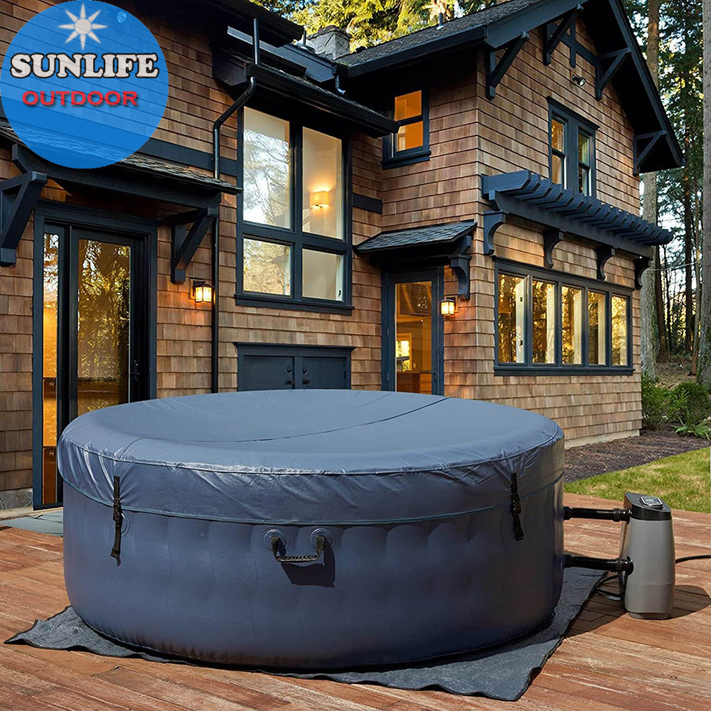 Piscine jacuzzi gonflable chau - Spa Wellness Jacuzzi avis et prix