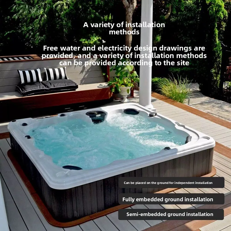Jacuzzi extérieur multi-joueur - Spa Wellness Jacuzzi avis et prix